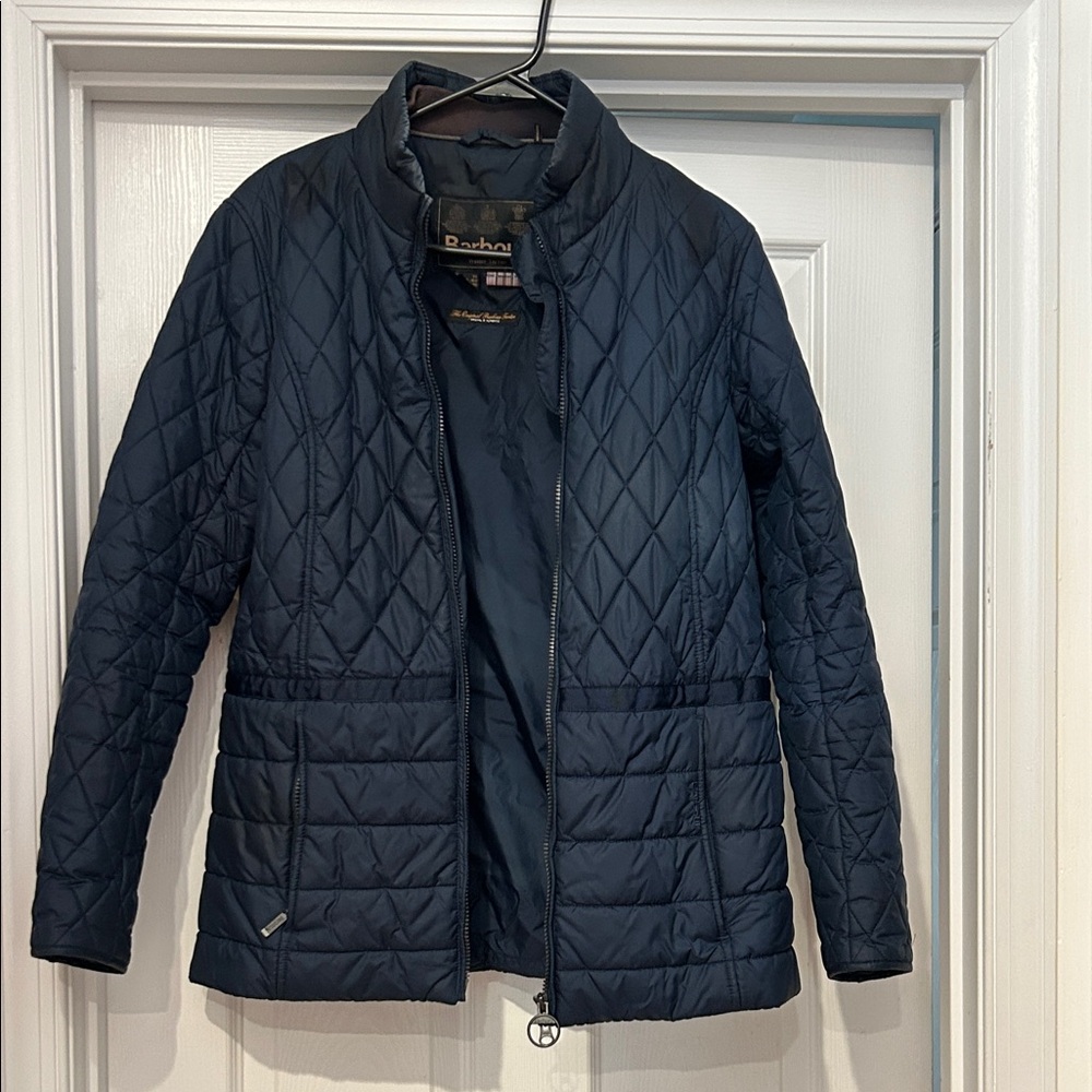 Barbour Dark Blue Quilted Jacket